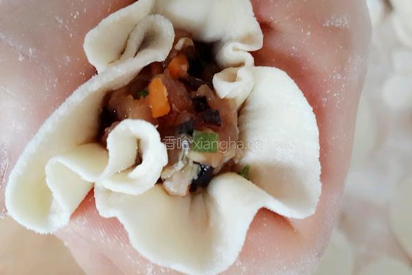 开口烧麦～胡萝卜木耳鲜肉馅的做法图解14