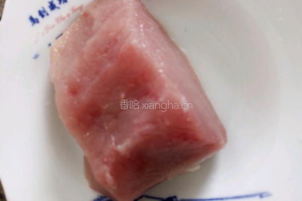 韭花炒肉丝的做法图解1