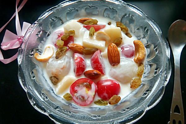圣女果酸奶坚果的做法图解6