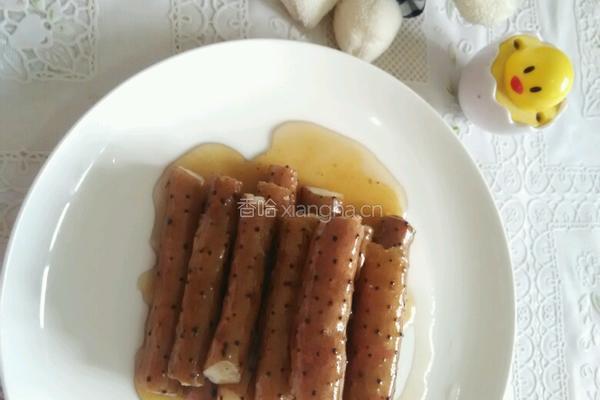 圣女果蜜汁山药的做法图解3