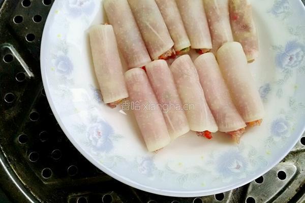 三鲜白萝卜卷的做法图解10