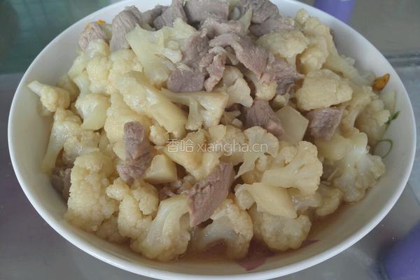花菜炒肉的做法图解6