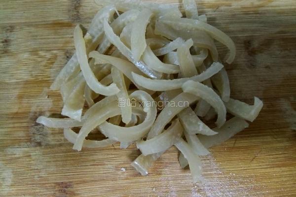 彩椒肉皮的做法图解3