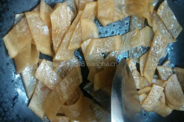 白萝卜炒肉片的做法图解4