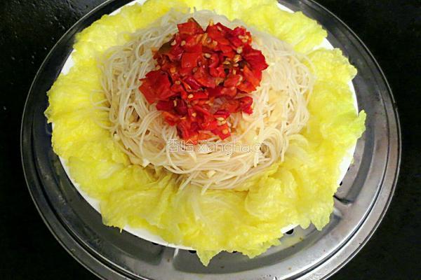 剁椒粉丝娃娃菜的做法图解7
