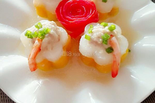 花样白萝卜酿虾球的做法图解20