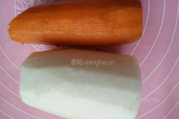 酸甜白萝卜水果宴的做法图解1
