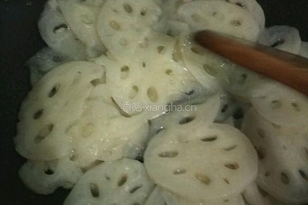 肉片炒莲藕的做法图解4