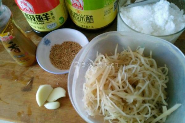 芝香芥菜丝的做法图解1