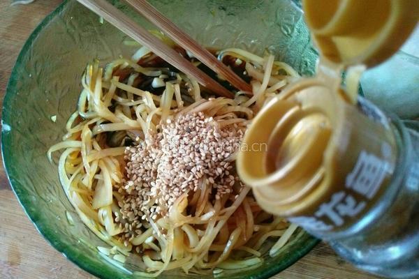 芝香芥菜丝的做法图解5