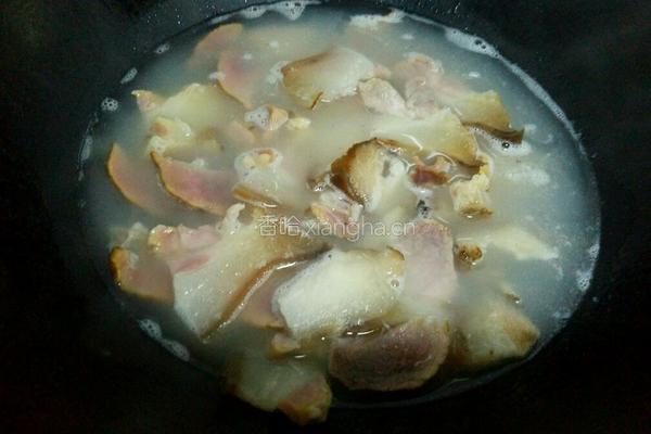 彩椒炒腊肉的做法图解4