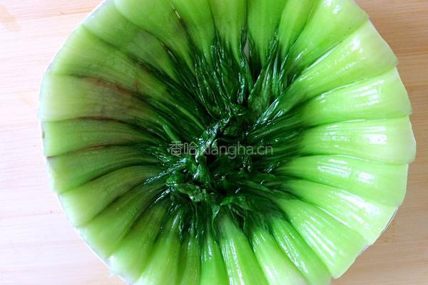 彩椒炒虾仁油菜的做法图解7