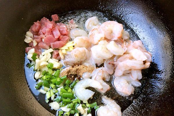 彩椒炒虾仁油菜的做法图解8