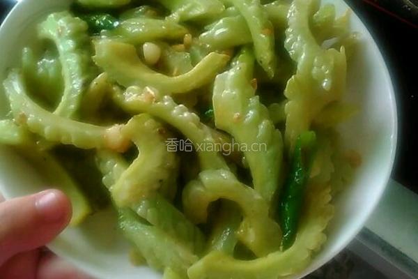 清炒苦瓜