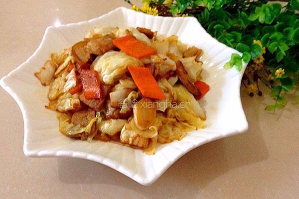 卷心菜炒回锅肉的做法图解11