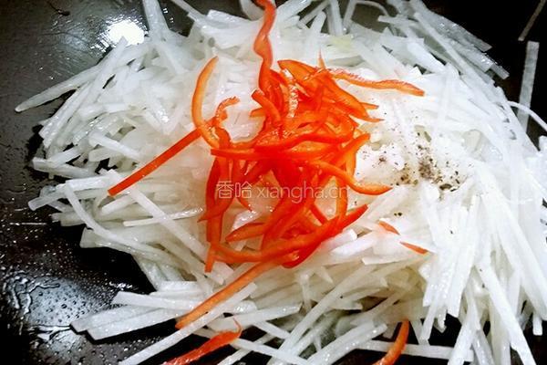 青炒白萝卜丝的做法图解7