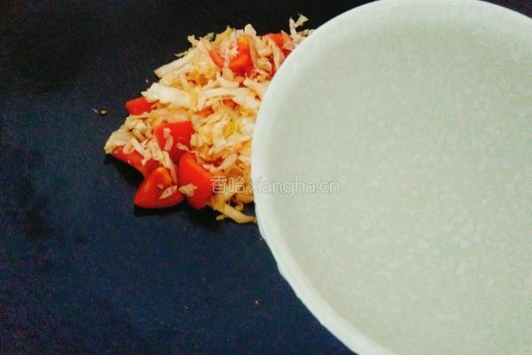 卷心菜番茄面的做法图解9