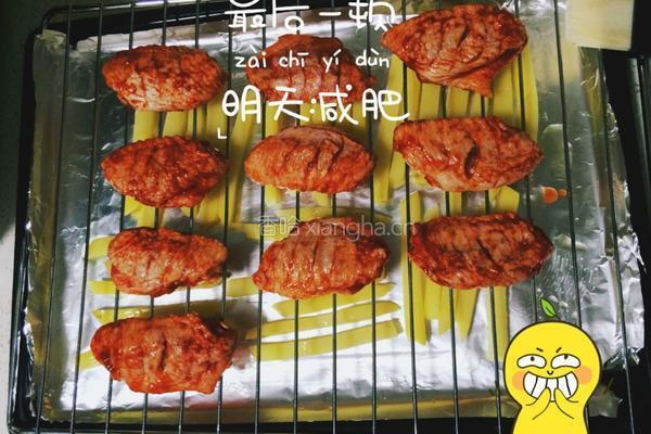 烤鸡翅and薯条的做法图解11