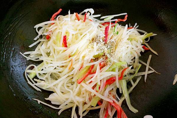 彩椒炒土豆丝的做法图解7