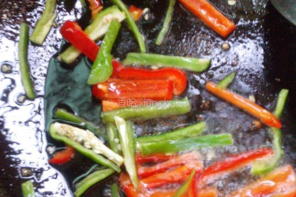 韭黄豆芽炒肉丝的做法图解7