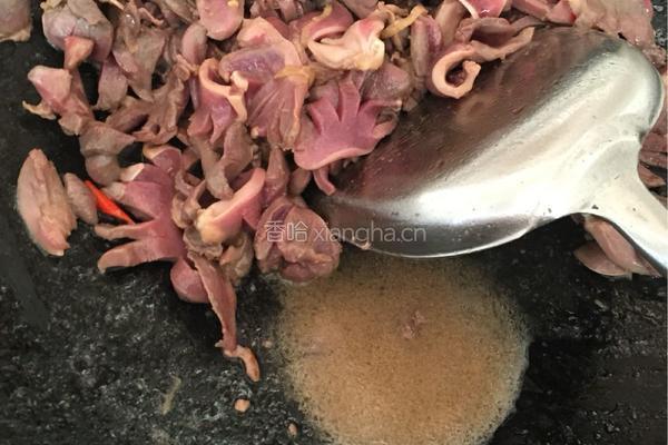 炒鸭肾的做法图解4