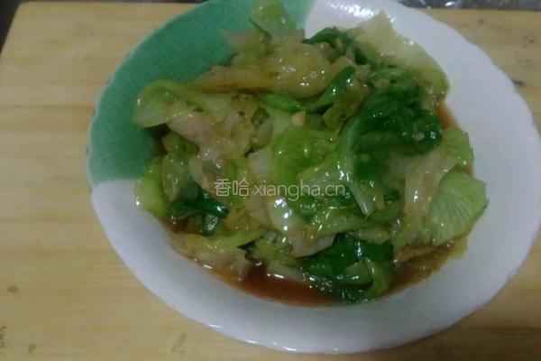 蚝油卷心菜的做法图解8