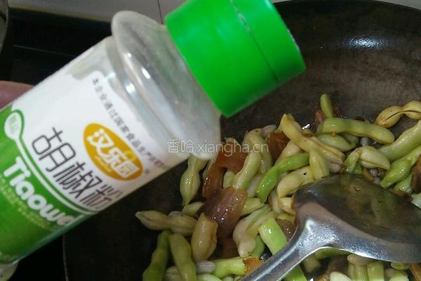 腊肉炒四季豆的做法图解10