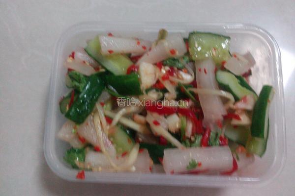 洗澡泡菜之酸辣萝卜黄瓜条的做法图解10