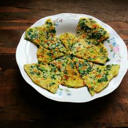 韭菜鸡蛋饼的做法[图]