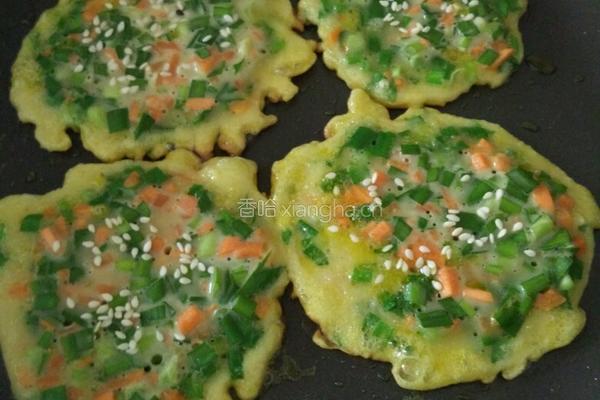 韭菜鸡蛋饼的做法图解7