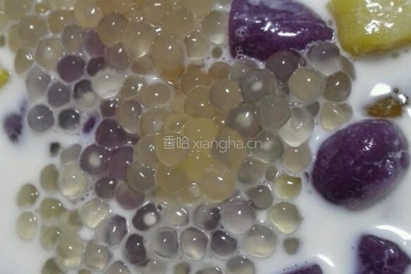 牛奶芋圆西米露的做法图解10