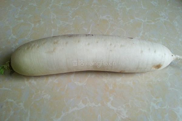 清蒸白萝卜的做法图解1