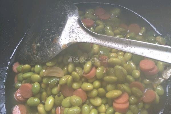 火腿焖青豆的做法图解4
