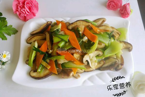 香菇炒油菜