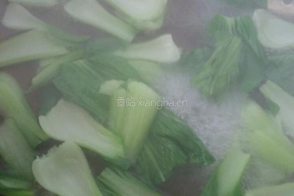 香菇炒油菜的做法图解1