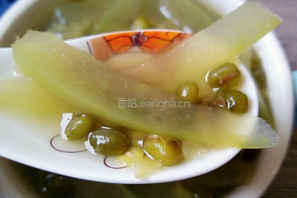 西瓜皮绿豆甜汤的做法图解9