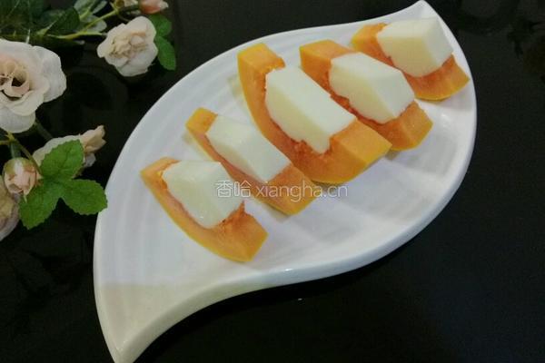木瓜椰奶冻的做法图解6