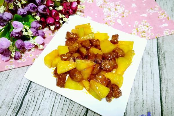 茄汁哈密瓜咕噜肉的做法图解10