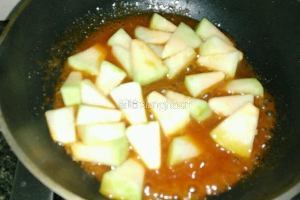 茄汁哈密瓜咕噜肉的做法图解7