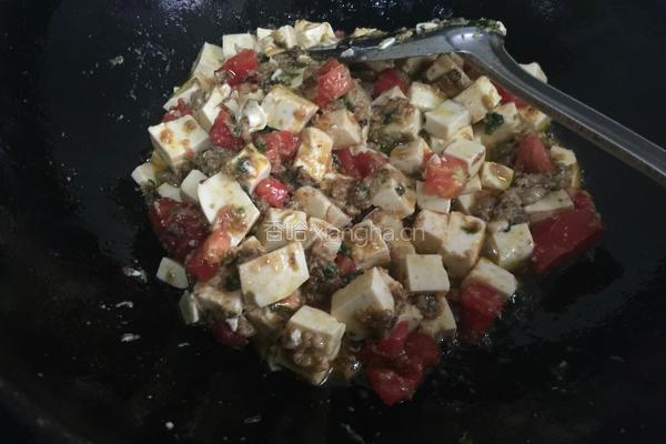 肉末烧豆腐的做法图解5