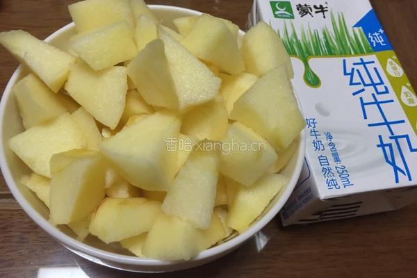 苹果奶昔的做法图解1