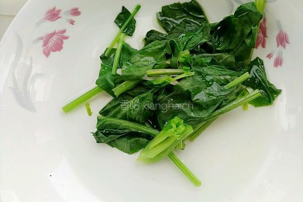 凉拌绿豆芽菠菜粉丝的做法图解5