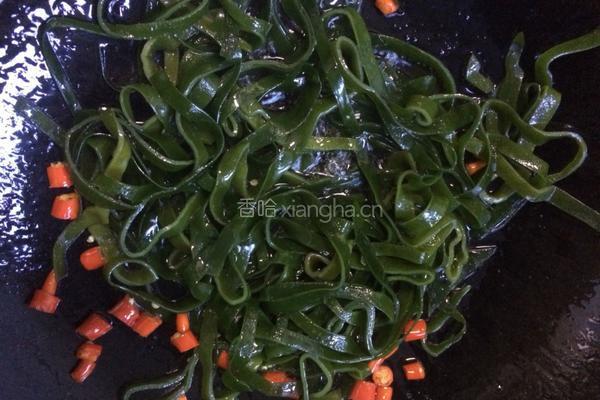 海带炒绿豆芽的做法图解6