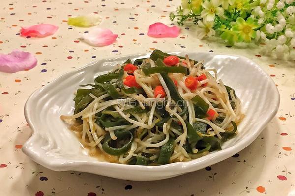 海带炒绿豆芽的做法图解10