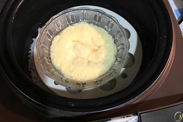 日本豆腐虾仁蒸蛋的做法图解5