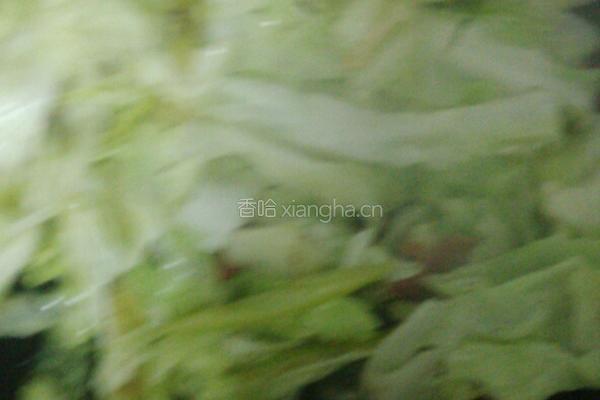 卷心菜炒腊肠的做法图解6
