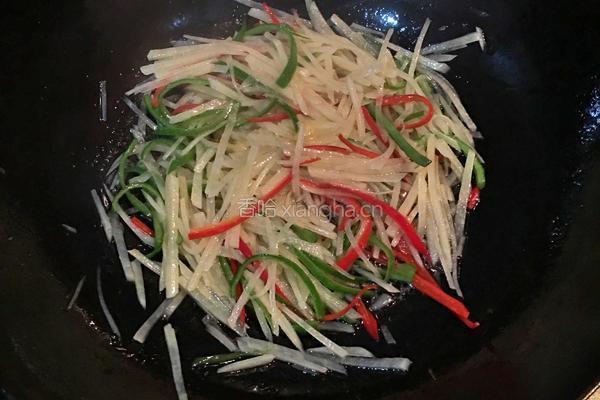 彩椒土豆丝的做法图解4