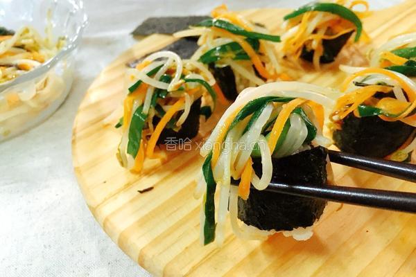 绿豆芽杂菜寿司的做法图解9