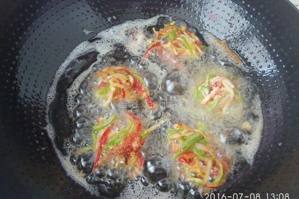 缤纷彩椒球的做法图解4