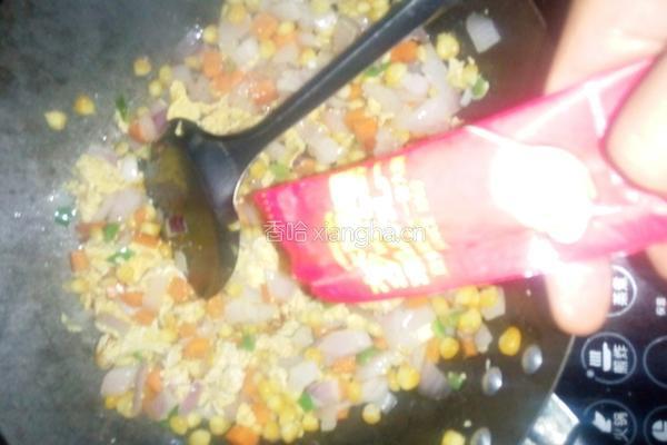 咖喱鸡蛋炒饭的做法图解4